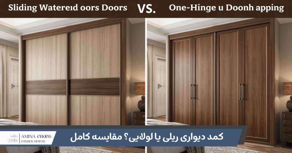 کمد دیواری ریلی یا لولایی؟ مقایسه کامل و انتخاب بهتر