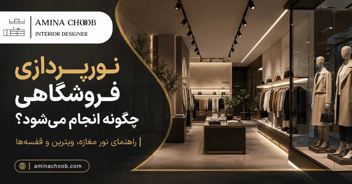 نورپردازی فروشگاهی چگونه انجام می‌شود؟ اصول نور مغازه و ویترین