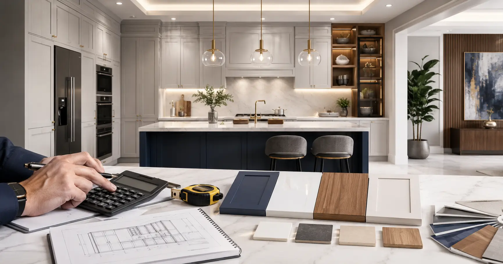 نحوه محاسبه قیمت کابینت آشپزخانه