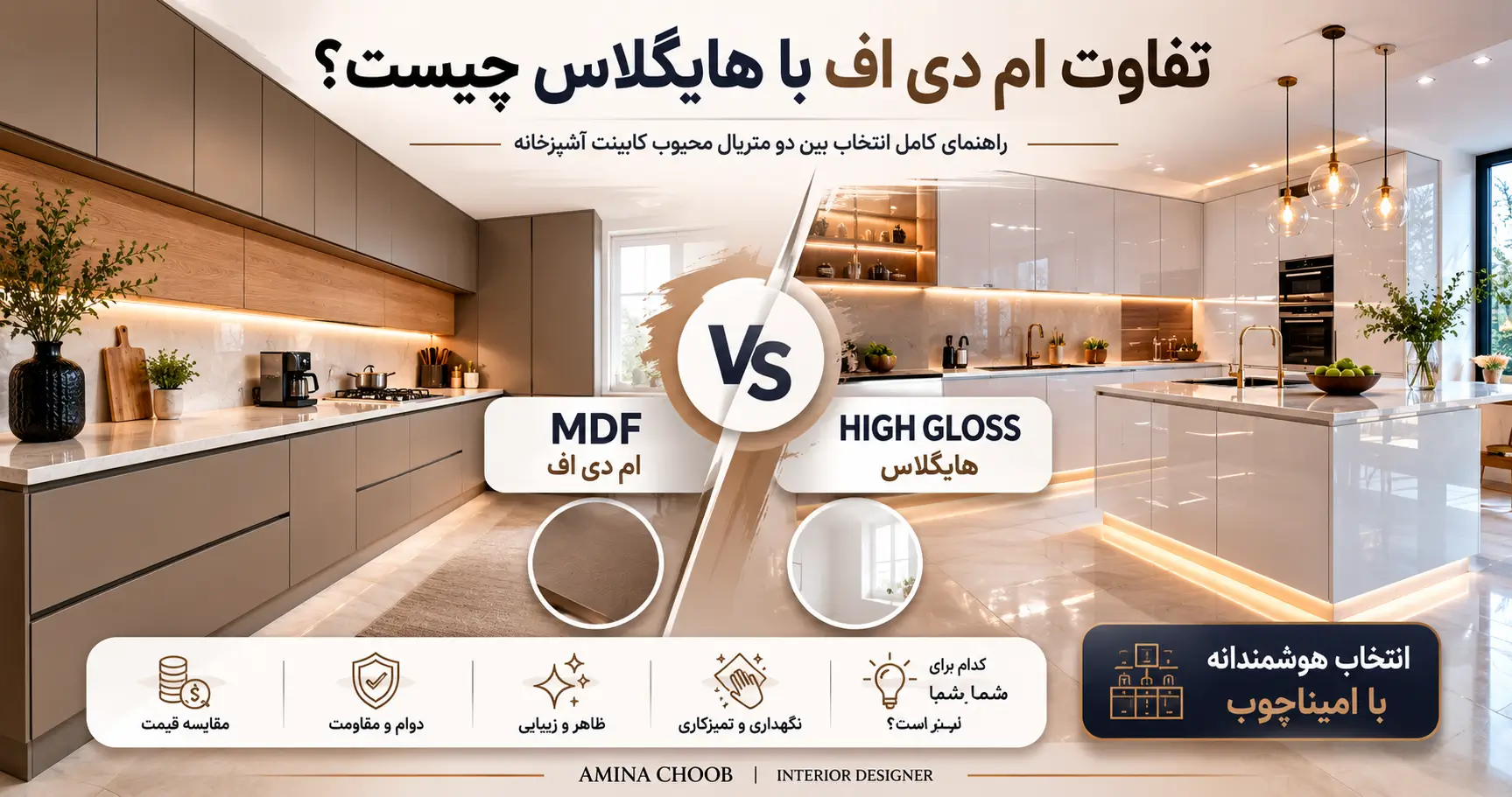 تفاوت ام دی اف با هایگلاس چیست ؟