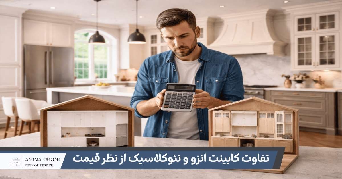 تفاوت کابینت انزو و نئوکلاسیک از نظر قیمت